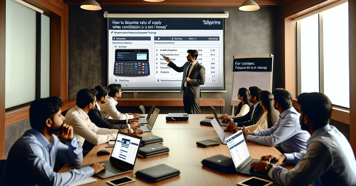 How to Determine the Value of Supply when Consideration is not in Money